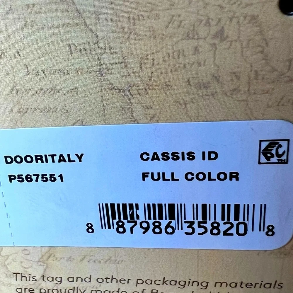 NWT Patricia Nash Cassis Leather Doorways to Italy ID Wallet